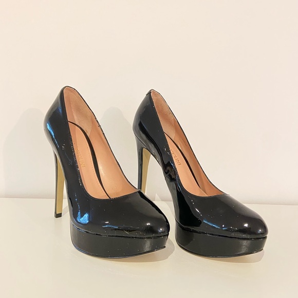 Black Platform Enzo Angiolini Heels - Picture 2 of 5